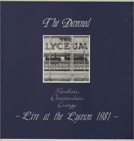 Damned - Mindless, directionless, energy (live, 1981) [Vinyl LP]