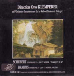 Klemperer , Otto & RSOK - Schubert: Symphonie No. 4 'Tragique' / Brahms: Symphonie No. 1