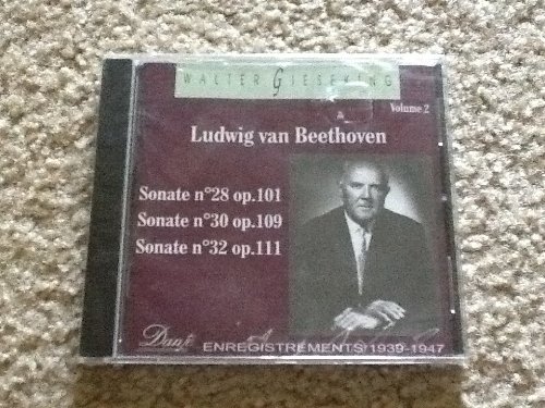 Beethoven , Ludwig van - Sonate No. 28, Op. 101 / Sonate No. 30, Op. 109 / Sonate No. 32, Op. 111 (Gieseking)