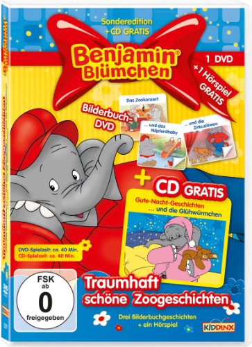 DVD - Benjamin Blümchen - Traumhaft schöne Zoogeschichten (3 Bilderbuchgeschichten ein Hörspiel)