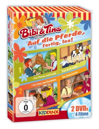  - Bibi und Tina - Auf die Pferde, fertig, los!: Die Pferde sind krank/Papi lernt reiten/Ein Pony zum Knuddeln/Der Hufschmied [2 DVDs]