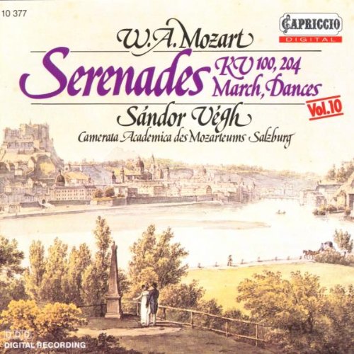 Mozart , Wolfgang Amadeus - Serenades KV 100, 204 & March, Dances (Vegh)