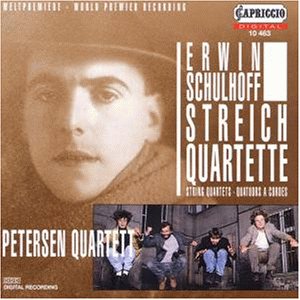 Schulhoff , Erwin - Streichquartette - String Quartets (Petersen Quartett)