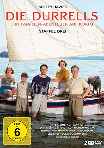 Keeley Hawes, Josh O'Connor, Milo Parker, Daisy Waterstone, Callum Woodhouse, Alexis Georgoulis, Yorgos Karamihos, Anna Savva, Gerald Durrell, Keeley Hawes, Josh O'Connor, Simon Nye - Die Durrells - Ein Familien-Abenteuer auf Korfu, Staffel Drei [2 DVDs]