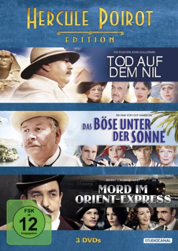 DVD - Hercule Poirot Edition:Tod auf dem Nil / Das Böse unter der Sonne / Mord im Orient Express [3 DVDs]