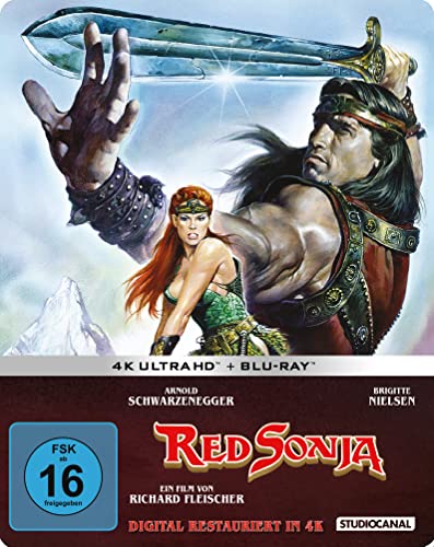 Schwarzenegger, Arnold, Nielsen, Brigitte, Bergmann, Sandahl, Smith, Paul, Lacey, Ronald, Reyes, Erny jun., Roach, Pat, Ferry, Christian, Osterbuhr, Donna, Fleischer, Richard, Schwarzenegger, Arnold,  - Red Sonja - Limited Steelbook Edition (4K Ultra HD) (+ Blu-ray)