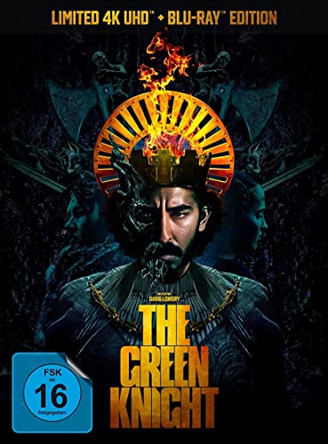 Patel, Dev, Vikander, Alicia, Edgerton, Joel, Keoghan, Barry, Harris, Sean, Dickie, Katie, Lowery, David, Patel, Dev, Vikander, Alicia - The Green Knight (4K Ultra HD) (+ Blu-ray 2D) limitertes Mediabook inkl. Booklet und Bonusmaterial