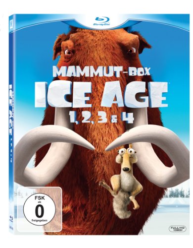 Blu-ray - Ice Age 1, 2, 3 & 4 (Mammut-Box)
