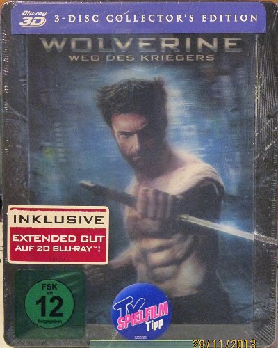 Blu-ray - Wolverine - Weg des Kriegers (Steelbook) [Collectors Edition](Extended Cut) (+ Blu-ray 2D) [Blu-ray 3D]