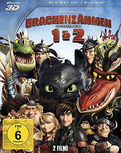 Blu-ray - Drachenzähmen leicht gemacht 1 + 2 Doppelbox [3D Blu-ray]