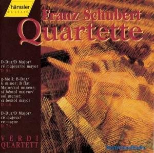 Schubert , Franz - Quartette D-Dur, D. 94 / G-Moll; B-Dur, D. 18 / D-Dur, D. 74 (Verdi Quartett)