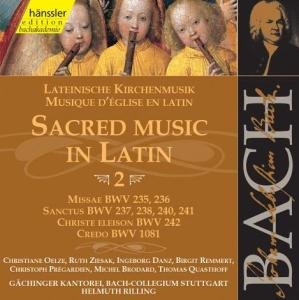 Bach , Johann Sebastian   - Sacred Music in Latin BWV 235 - 238, 240 -242, 1081 (Edition Bachakademie 72) (Rilling)