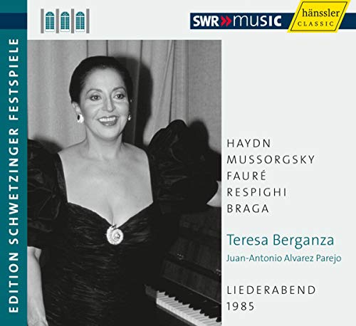 Berganza , Teresa - An Evening Of Song 1985 - Haydn Mussorgsky Faure Respighi Braga (With Juan-Antonio Alvarez Parejo) (Edition Schwetzinger Festspiele)