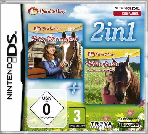  - Pferd & Pony - Westernpferd + Mein Gestüt 2 [Software Pyramide] - [Nintendo DS]