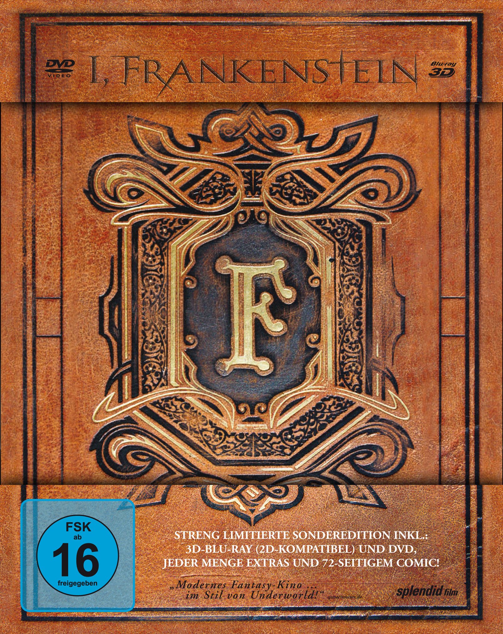 Blu-ray - I, Frankenstein 3D ( DVD) (Limited 2-Disc Comic Edition)