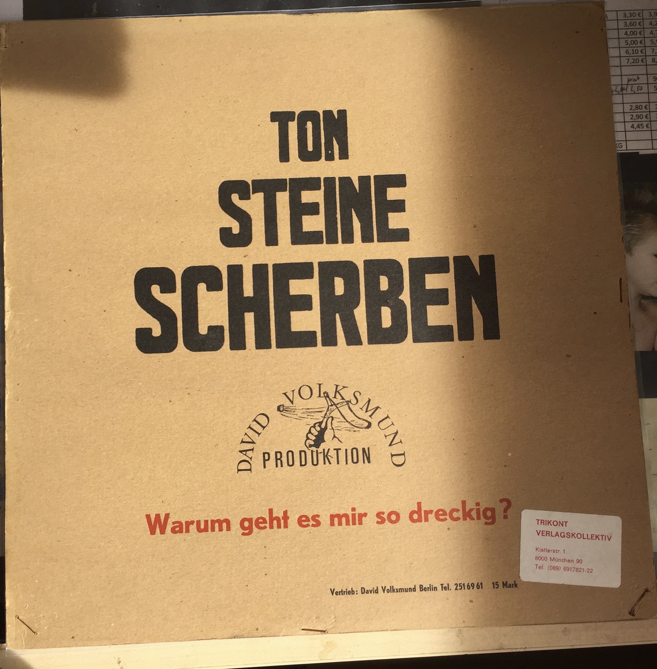 Ton Steine Scherben - Warum geht es mir so dreckig? (Vinyl)