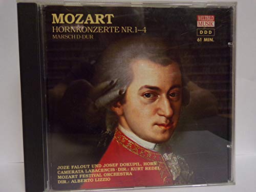Mozart , Wolfgang Amadeus - Hornkonzerte Nr. 1 - 4 / Marsch D-Dur (Falout, Dokupil, Mozart Festival Orchestra, Lizzio)