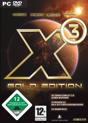 PC - X3 Gold Edition (X3 Terran Conflict 2.0 Aldrin Missionen / X3 Reunion 2.5 / X3 Soundtrack)