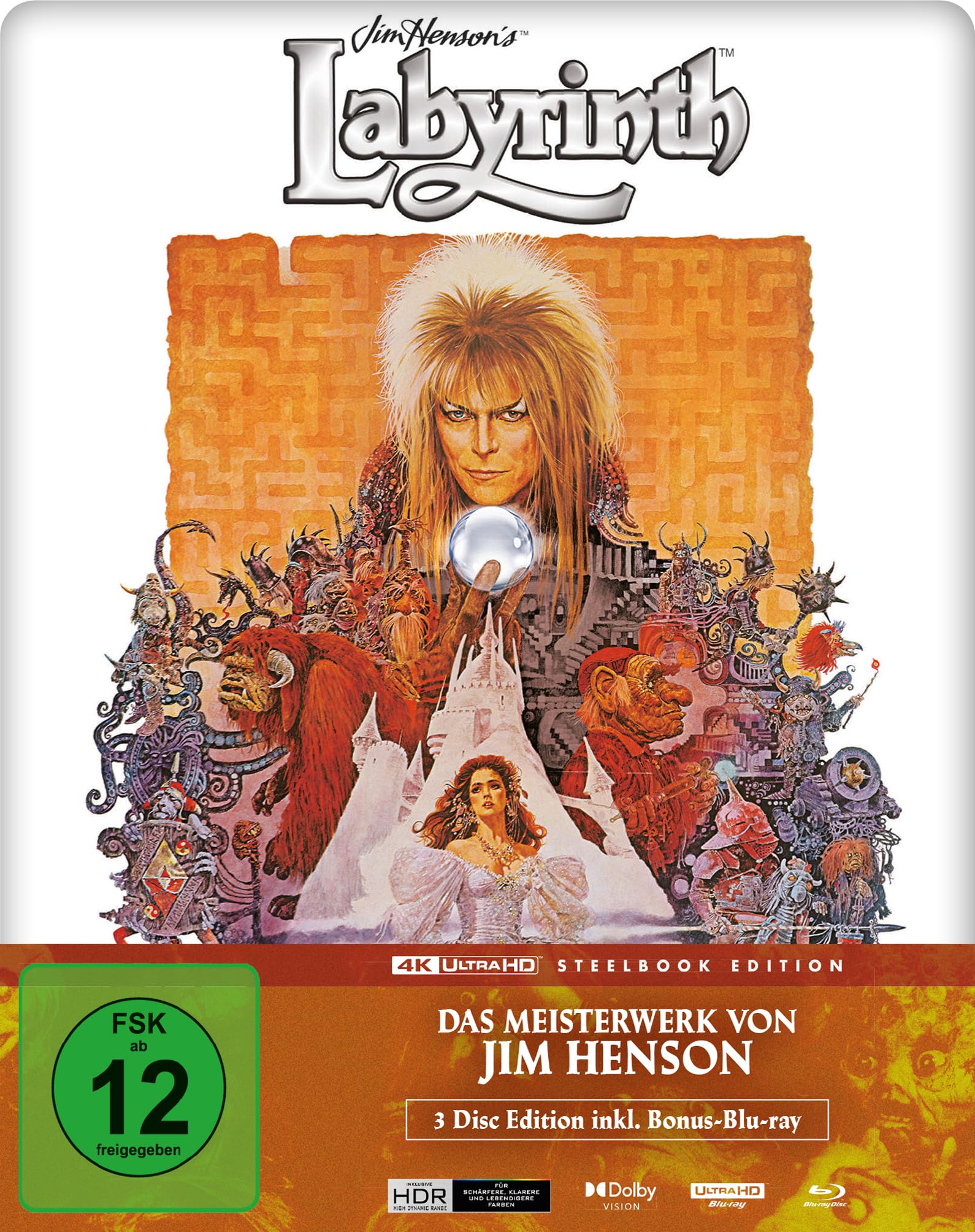 Blu-ray - Die Reise ins Labyrinth Ultra HD ( 2 Blu-ray) (Steelbook Edition)
