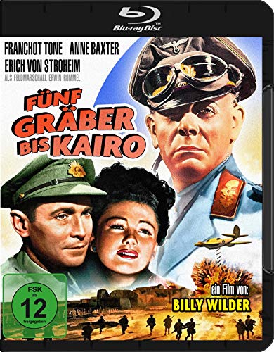 Tone, Franchot, Baxter, Anne, Tamiroff, Akim, von Stroheim, Erich, van Eyck, Peter, Bonanova, Fortunio, Wilder, Billy, Tone, Franchot, Baxter, Anne - Fünf Gräber bis Kairo (Five Graves to Cairo) (Blu-ray)