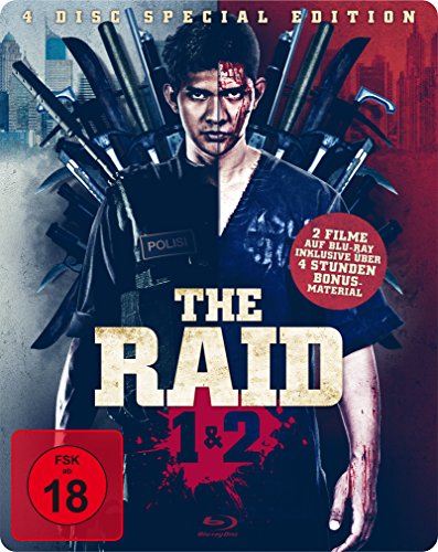  - The Raid 1 & 2 Steelbook Edition (exklusiv bei Amazon.de, 2 Blu-rays + 2 Bonus DVDs) [Limited Edition]