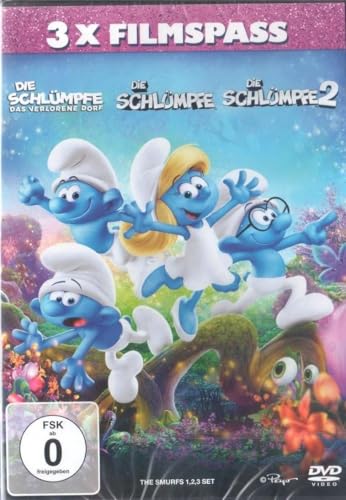 DVD - Die Schlümpfe - Das verlorene Dorf / Die Schlümpfe 2 / Die Schlümpfe (3x Filmspass)