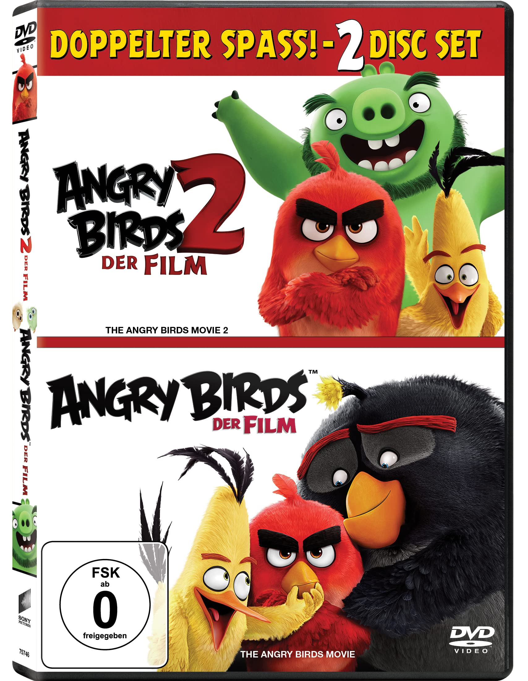 DVD - Angry Birds / Angry Birds 2 (Doppelter Spass! - 2 Disc Set)