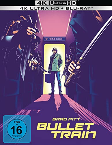 Pitt, Brad, King, Joey, Taylor-Johnson, Aaron, Henry, Brian Tyree, Koji, Andrew, Sanada, Hiroyuki, Shannon, Michael, Bullock, Sandra, Beetz, Zazie, Lynch, David, Leitch, David, Pitt, Brad, King, Joey - Bullet Train - SteelBook (4K Ultra HD) (+ Blu-ray)