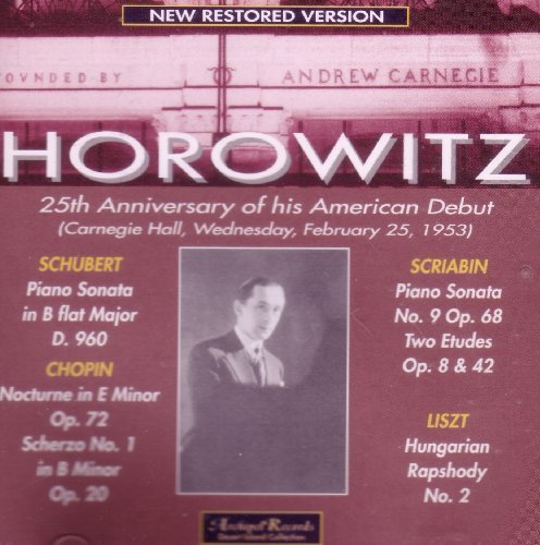 Horowitz , Vladimir - Schubert / Chopin / Scriabin / Liszt (UK-Import)