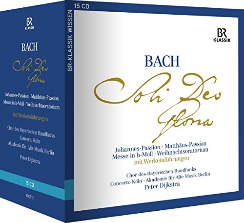 Bach , Johann Sebastian - Johannes-Passion / Matthäus-Passion / Messe in h-Moll / Weihnachtsoratorium (Dijkstra) (15-CD Box Set)