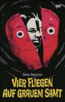  - Vier Fliegen auf grauem Samt