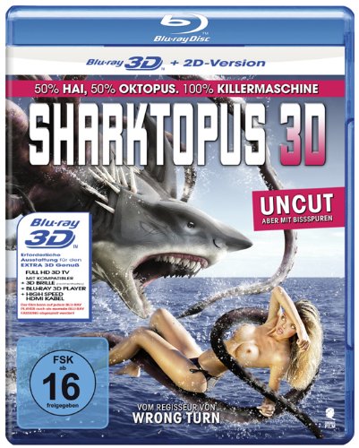 Blu-ray - Sharktopus (Uncut) [3D Blu-ray + 2D Version]