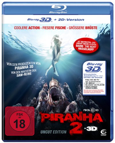  - Piranha 2 in 3D (Uncut) (+ 2D-Version) [Blu-ray 3D]