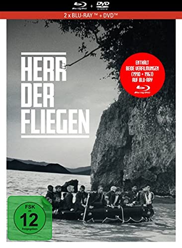 Balthazar Getty, Chris Furrh, Danuel Pipoly, James Badge Dale (als Badgett Dale), Harry Hook, Balthazar Getty, Chris Furrh - Herr der Fliegen (1990 + 1963) - 3-Disc Limited Collector's Edition im Mediabook (Blu-ray + DVD + Bonus-Blu-ray)