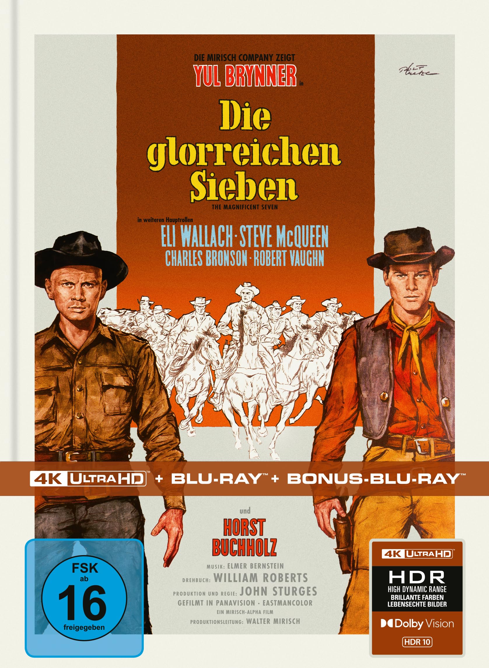 Blu-ray - Die glorreichen Sieben Ultra HD (Limitiertes Mediabook)