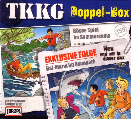 Wolf , Stefan - TKKG Doppel-Box / Folge 159 (Böses Spiel im Sommercamp) und Exklusive Folge (Hai-Alarm im Aquapark)