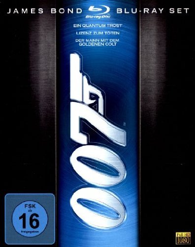 Blu-ray - James Bond 007 - Blu-ray Set (Ein Quantum Trost / Lizenz zum Töten / Der Mann mit dem goldenen Colt)