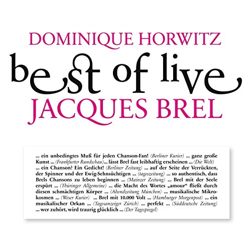 Dominique Horwitz - Best of Live-Jacques Brel