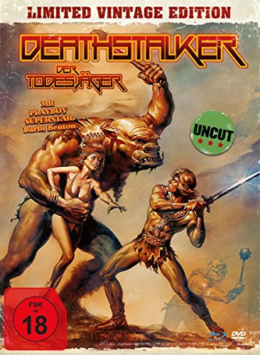  - Deathstalker - Der Todesjäger - uncut Vintage Edition (+ DVD) - Mediabook, limitiert auf 1.500 Stück, inkl. Booklet, HD neu abgetastet [Blu-ray]