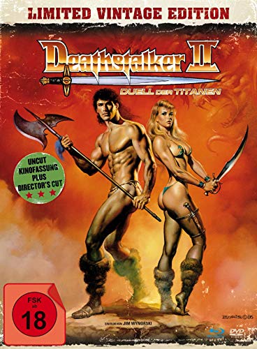  - Deathstalker 2 - Duell der Titanen - uncut Vintage Edition (+ DVD) - Mediabook, limitiert auf 1.500 Stück, inkl. Booklet, HD neu abgetastet [Blu-ray]