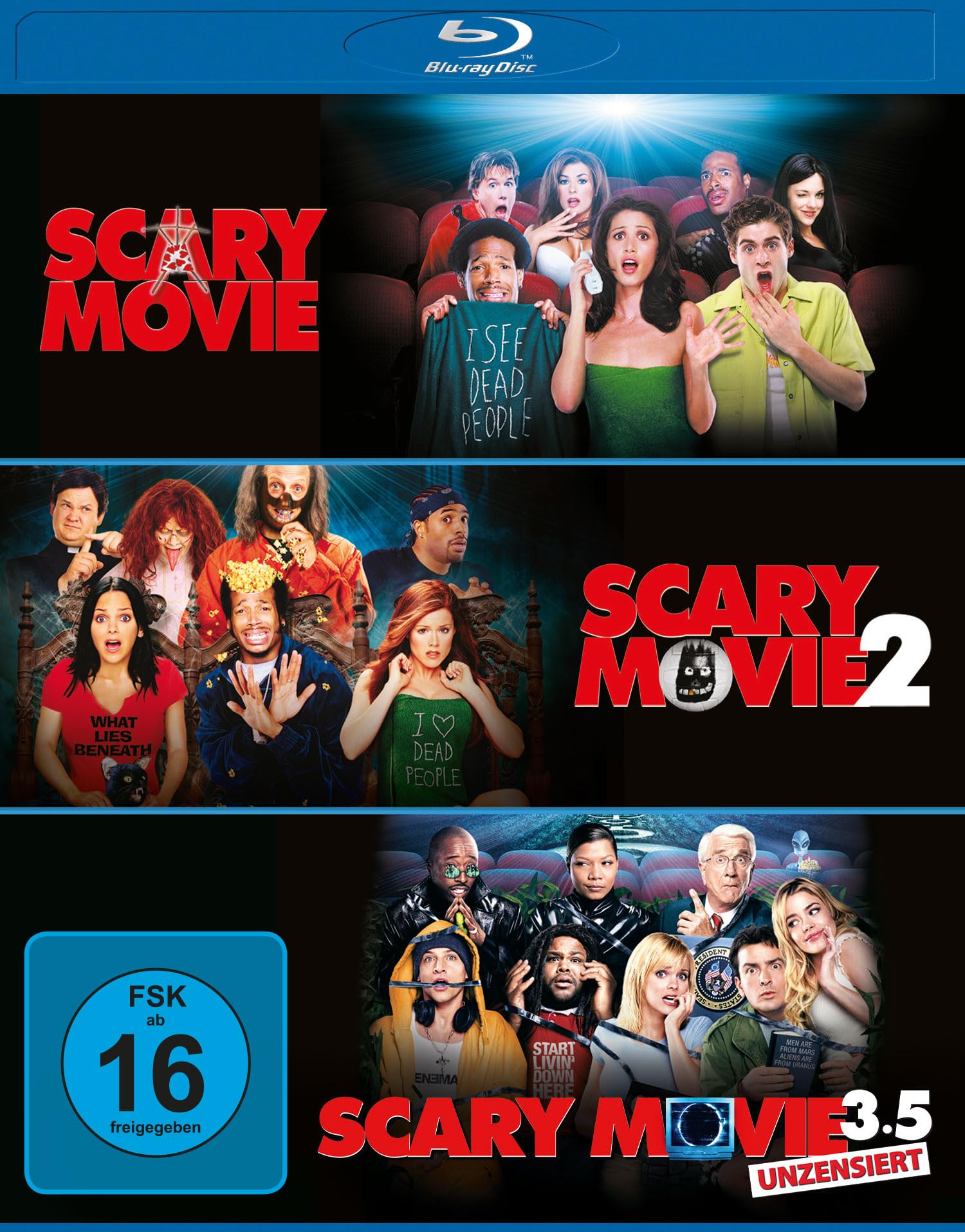 Blu-ray - Scary Movie 1-3 Collection