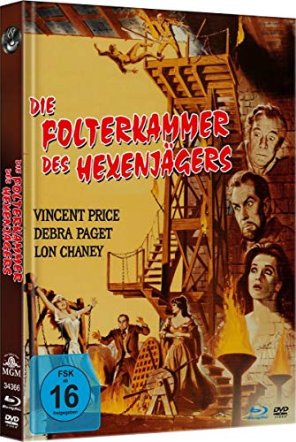 Blu-ray - Die Folterkammer des Hexenjägers (Edgar Allan Poe) (Remastered) (Uncut) (  DVD) (Limited Mediabook Edition)