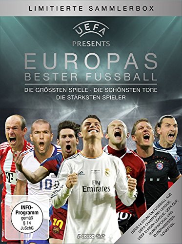  - UEFA präsentiert: EUROPAS BESTER FUSSBALL - Die größten Spiele - Die schönsten Tore - Die stärksten Spieler (5-DVD-Box)