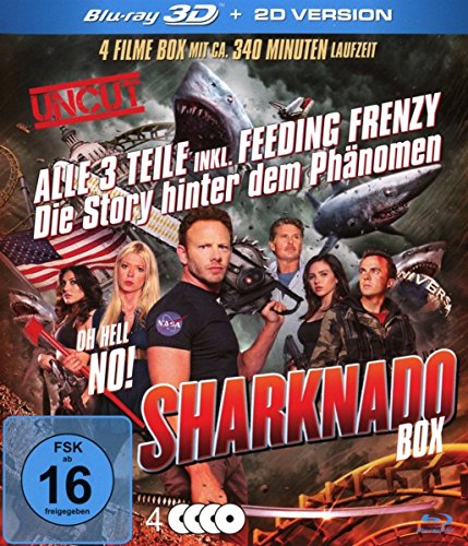 Blu-ray - Sharknado 1-3 Box-Edition (3 Blu-rays 3D inkl. 2D Versionen plus Bonus DVD)