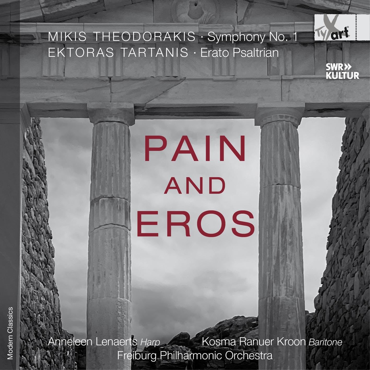 Lenaerts , Anneleen & Kroon , Kosma Ranuer - Pain And Eros - Theodorakis: Symphony No. 1 / Tratanis: Erato Psaltrian