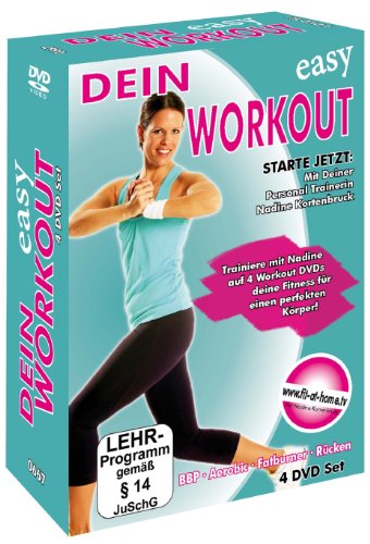 - Dein Easy Workout : Rücken - Aerobic - Fatburner - Bauch, Beine, Po - 4 DVD Box