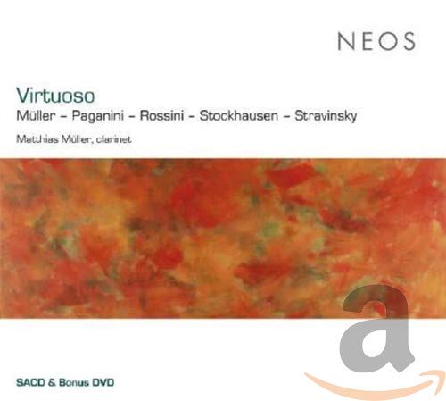 Müller , Matthias - Virtuoso - Works By Müller, Paganini, Rossini, Stockhausen, Stravinsky (1SACD+2DVD)