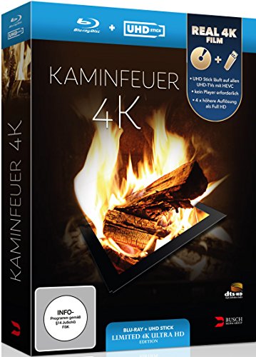  - Kaminfeuer 4K (UHD Stick in Real 4K + Blu-ray) - Limited Edition [Blu-ray]