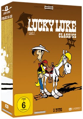  - Lucky Luke Classics - Vol. 3, Folge 23-32 (Remastered Widescreen Collection inkl. Comic im Pocket-Size-Format) [3 DVDs]