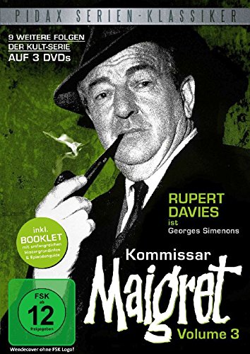 DVD - Kommissar Maigret, Vol. 3 / Weitere 9 Folgen der legendären Kultserie mit Rupert Davies nach dem Romanen von Georges Simenon (Pidax Serien-Klassiker) [3 DVDs]